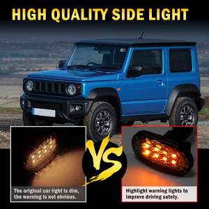 Indicateurs latéraux séquentiels accessoires de lentille fumée LED clignotant latéral pour Suzuki Jimny JB64 JB74 JC74 5 portes 2024 - Product Image 5
