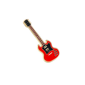Nouvelle <span class=keywords><strong>broche</strong></span> guitare électrique en alliage de zinc, personnalisée, avec impression UV et technique d'émail goutte à goutte, cadeau pour étudiant - Product Image 4