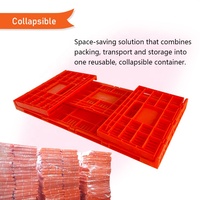 YYC Caisses de rangement pliables en plastique de haute qualité, paniers à légumes et fruits, caisses de transport pliables pour œufs