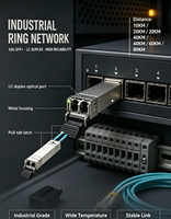 Transceiver Optique SFP+ LR 10G 1310nm 10km Monomode pour Routeur d'Entreprise, Commutateur de Centre de Données, Réseau FTTH
