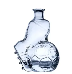 定制700毫升足球形状玻璃瓶瓶塞玻璃瓶酒精包装