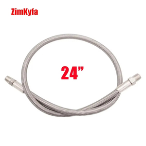 Régulateur de tuyau d'air haute pression tressé en alliage d'aluminium Zimakyfa 1/8 NPT 3000 PSI pour réservoir HPA CO2 série 7800 de 3 m, capacité 5 L - Product Image 2