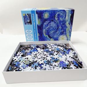 Chất Lượng Cao Tùy Chỉnh Giấy Trò Chơi Ghép Hình Câu Đố Cho Người Lớn 100 500 1000 Miếng DIY Đồ Chơi Cá Nhân Bởi Các Nhà Sản Xuất - Product Image 4