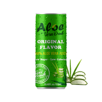 Vente en gros boisson gazeuse nouveau Design mode en conserve Original jus de boisson à l'aloe Vera