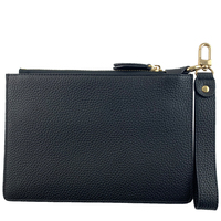 Tas Clutch Bisnis Kulit Asli Pria, Dompet Pergelangan Tangan, Dompet Ritsleting, Tas Tangan Tipis, Produsen OEM ODM