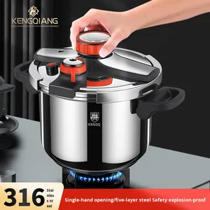 KENGQIANG-<span class=keywords><strong>Olla</strong></span> <span class=keywords><strong>a</strong></span> Presión de Acero Inoxidable 316, <span class=keywords><strong>Olla</strong></span> de Gas <span class=keywords><strong>a</strong></span> Prueba de Explosiones PARA EL Hogar, Nuevo Modelo Grueso, Alemán, - Product Image 2