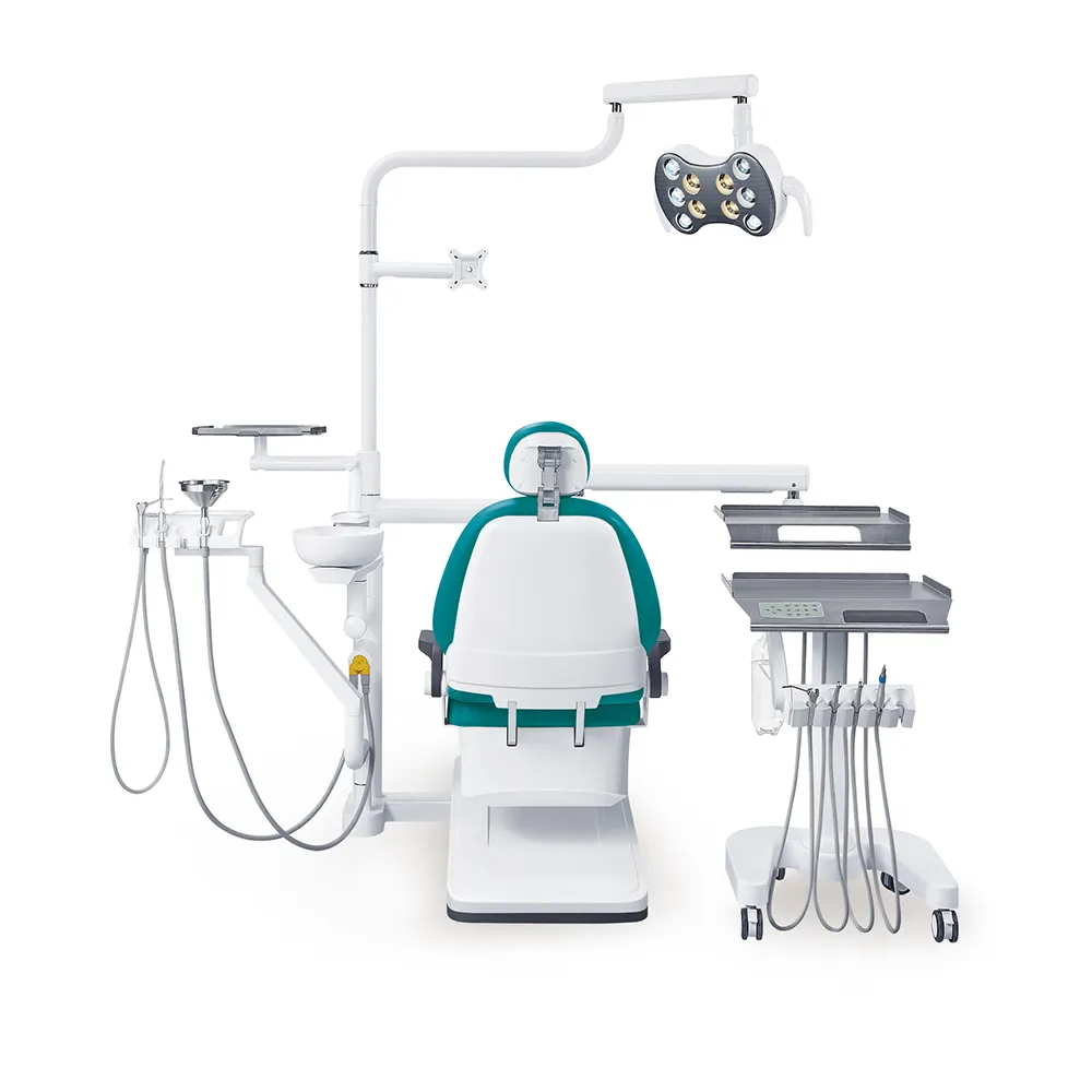 Gladent Tandheelkundige Led Sensor Light Unit Stoel Met Tandheelkundige Operator Kruk/Amerikaanse Tandheelkundige Zorg/Belmont Tandartsstoel