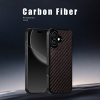 Étui de téléphone magnétique en fibre de carbone pour iPhone 11 12 13 14 15 16 17 Pro Max 17Air Accessoires de téléphone anti-chute