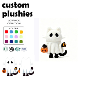 ตุ๊กตา<span class=keywords><strong>แมว</strong></span>ผีฮาโลวีนแบบกำหนดเอง OEM <span class=keywords><strong>แมว</strong></span><span class=keywords><strong>น่า</strong></span><span class=keywords><strong>รัก</strong></span>ในชุดผีสำหรับแจกขนมในเทศกาลวันฮาโลวีน ของตกแต่งวันหยุด - Product Image 5