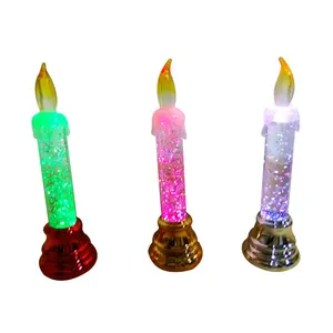 Hot Sale führte schwimmende Kerzen Glitzer Farbe führte Weihnachts lichter