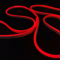 Tira de neón LED flexible recubierta de silicona de 8×13 mm, CC24V, clasificación IP65, 50000 horas de duración, iluminación regulable de 2700K-6000K