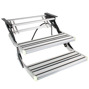 Escalera Manual Plegable y Retráctil <span class=keywords><strong>para</strong></span> RV, Escalón de Entrada de Aluminio de 2 Peldaños - Product Image 1
