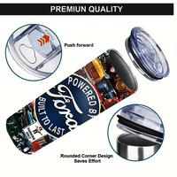 Gobelet isotherme en acier inoxydable de 20 oz, écologique, imprimé UV, style vintage Ford, conçu pour durer, cadeau pour les amateurs de voitures