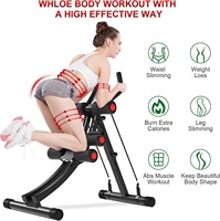 Entrenador de cintura de entrenamiento de cuerpo entero RS, equipo de entrenamiento Abs de rueda Ab con pantalla Digital, abdominal plegable para gimnasio en casa