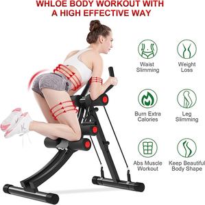 Entraîneur de taille RS pour tout le corps Équipement d'entraînement pour les abdominaux avec affichage numérique pliable pour la salle de sport à domicile - Product Image 2