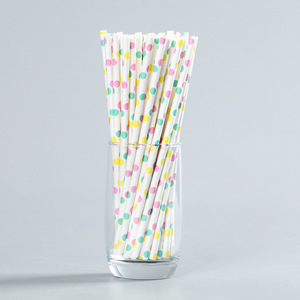 Logo personnalisé blanc canudo de pape popotes biodégradables fête jetable pajillas paille à boire en papier - Product Image 3