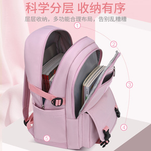 Zm Baby Student <b>Backpack</b> 18 In Large Capacity <b>Waterproof</b> For <b>School</b> Kids Grades 4-9 - Product Image 4