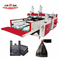 Machine Entièrement Automatique pour la Fabrication de Sacs Gilet en Plastique Noir, Machine de Production de Sacs en Nylon