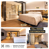 Solution Complète pour Projets Hôteliers : Mobilier Hôtelier Personnalisé, Chambre d'Hôtel 5 Étoiles Luxe Moderne, Ensemble de Chambre d'Hôtel Personnalisé OEM ODM