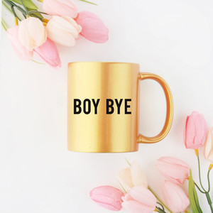 Tazza Boy Bye in oro e argento - Product Image 1