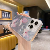 Coque de téléphone transparente antichoc Ins Ice Blue Butterfly compatible avec 17 TPU pour 16/15 Vortex, vente en gros