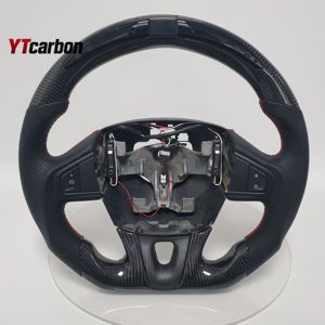 YTcarbon para <span class=keywords><strong>Megane</strong></span> 3 RS CC <span class=keywords><strong>GT</strong></span> Volante LED de fibra de carbono real personalizado - Product Image 1