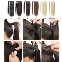 Extensions de cheveux brésiliens 100% naturels Remy — ali queen, queue de cheval, cheveux vierges, avec Clip, vente en gros