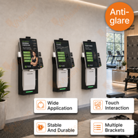 Kiosque interactif en libre-service avec écran tactile 15,6 pouces, paiement NFC, affichage numérique pour restaurant, amélioration de l'expérience client