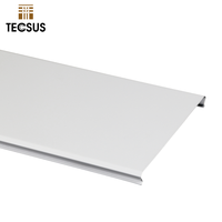 Plafonds en aluminium de haute qualité, en forme de C, en métal, dalles de plafond en aluminium, plafonds linéaires en bois, baffles en aluminium