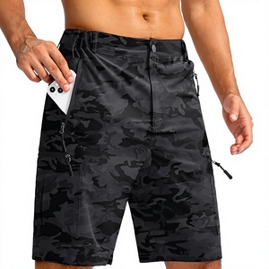 Men's Cargo <b>Shorts</b> with <b>Zipper</b> Pockets Quick Dry Lightweight Outdoor Hiking Travel Utility <b>Shorts</b> Wholesale OEM - Product Image 1