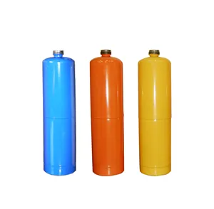 Wholesale DOT Standard Welding Torch Gas Tank DOT-39 1L empty steel gas canister for mapp pro