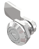 Serrure à quart de tour de sécurité en alliage de zinc Yeeka 1448, la plus vendue, avec loquet de panneau finition chrome brillant pour armoires industrielles
