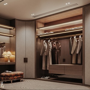 Mobili di Lusso per Hotel Armadio con Ante Scorrevoli in Legno Massiccio Sistema di Archiviazione Completo per Ospitalità Set Completi da Camera da Letto di Fabbrica - Product Image 2