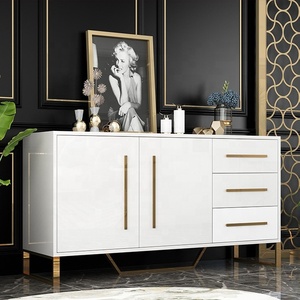 High Quality High <strong>Gloss</strong> <strong>White</strong> Buffet Storage Cabinet <strong>Sideboard</strong> Luxury Modern Wooden Dining <strong>Sideboard</strong> - Product Image 3
