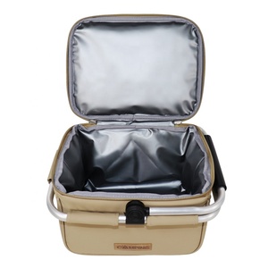 Panier de pique-nique isotherme pliable en polyester, robuste, multi-usages, imperméable et durable, avec cadre renforcé - Product Image 3