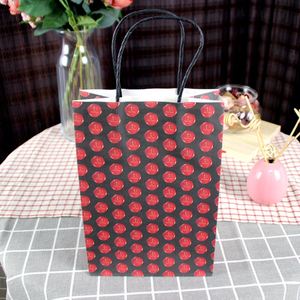 Custom Eco-friendly Cheap Price Supermarket Food Grocery Shopping Gift Coal <b>Paper</b> <b>Packaging</b> Bags with logo - Product Image 4