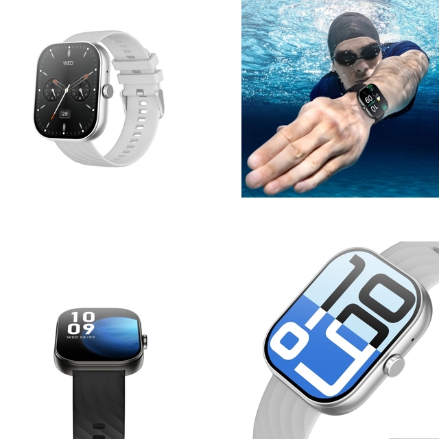 D02 Smart Watch for Women Men Waterproof IP68 Fitness Sports Tracker Weather Forecast Heart Rate Monitor Compass for Android