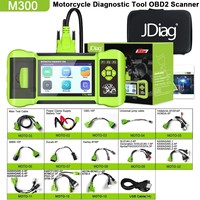 Escáner OBD2 JDiag M300, Herramienta de Diagnóstico para Motocicletas, Lector de Códigos de Error ABS y Motor para B-MW, Yamaha, Harley, Honda, Ducati