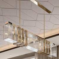 Lustres rustiques pour chambre à coucher et salle à manger, luminaires de plafond, or, LED, cristal K9, lustres modernes de luxe, lampes suspendues
