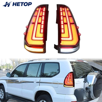 Feux arrière LED HETOP pour Toyota Prado 2003-2009, feux de jour (DRL), feux stop et clignotants, accessoires Plug and Play