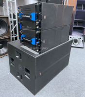 Double éclairage audio-vidéo professionnel 12 pouces 2800W Active Line Array Import allemand avec amplificateur de puissance DSP à impédance 4ohm