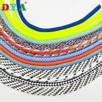 Cordon rond à sangle personnalisée, cordon plat en polyester, cordon de serrage, lacet en nylon pour accessoires de chaussures