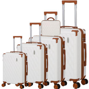<span class=keywords><strong>Ensemble</strong></span> de 6 valises de style vintage grande capacité avec fermeture éclair et roulettes pivotantes à 360 degrés pour bagages à main - Product Image 3