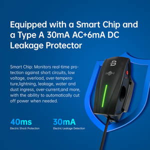 BENY <span class=keywords><strong>7</strong></span>,<span class=keywords><strong>4</strong></span> <span class=keywords><strong>Kw</strong></span> Nouvelle borne de recharge pour véhicules électriques AC Wallbox Type 2 & Type 1 GB/T <span class=keywords><strong>Chargeur</strong></span> de voiture électrique avec câble de 5m - Product Image 5