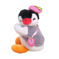 Magnetische kantelbare pinguïn knuffelhanger sleutelhanger klein dieren ornament fruit rugzak hanger kindercadeau PP polyester