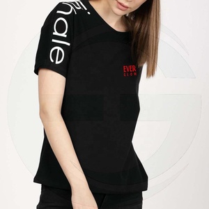 2020 New Arrival Loose Style V Neck Girls Logo Print T <b>Shirt</b> Women 100% Cotton Short Sleeve Women t <b>Shirt</b> - Product Image 1