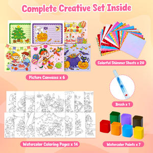 Joycat <span class=keywords><strong>Animaux</strong></span> Peinture Jouets Éducatifs <span class=keywords><strong>Aquarelle</strong></span> Livre Pour Enfants Coloriage Livre Impression Services Enfants Apprentissage Livres - Product Image 4