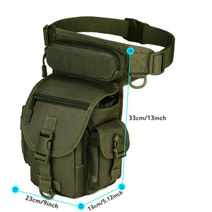 กระเป๋าใส่ของผู้ชายแบบยุทธวิธีแบบพกพากระเป๋าใส่ขาแบบ cuisse กระเป๋าต้นขากระเป๋าข้างมอเตอร์ไซค์ - Product Image 2