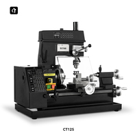 Machine à fraiser, percer et tourner multifonction horizontale 3 en 1 CT125 Mini DIY 220V pour l'école, le laboratoire et la maison