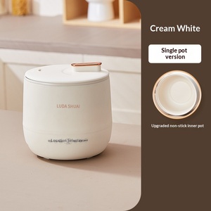 หม้อหุงข้าวไฟฟ้าอเนกประสงค์ขนาดเล็ก หม้อไฟฟ้าอัจฉริยะ หม้อหุงข้าวมินิ ตัวเครื่องพลาสติก 500 วัตต์ สำหรับนักเรียน - Product Image 6
